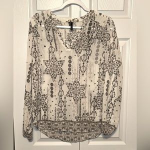 Maurices long sleeve sheer‎ blouse